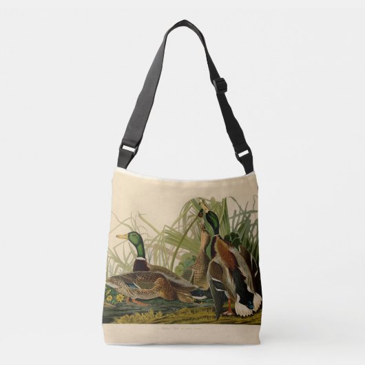 Mallard Duck Audubon Bird Painting Crossbody Tas (Voorkant)
