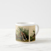 Mallard Duck Audubon Bird Painting Espresso Kop (Voorkant rechts)