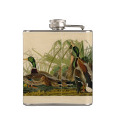 Mallard Duck Audubon Bird Painting Heupfles (Achterkant)