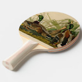 Mallard Duck Audubon Bird Painting Tafeltennisbatje (Voorkant Gekanteld)