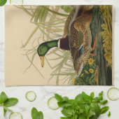 Mallard Duck Audubon Bird Painting Theedoek (Gevouwen)