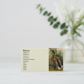 Mallard Duck Audubon Bird Painting Visitekaartje (Staand voorkant)