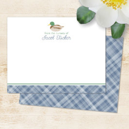 Mallard Duck Baby Boy van de Kwekerij van Statione Notitiekaartje