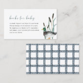 Mallard Duck Baby shower Boeken voor Baby Kaart Visitekaartje (Voorkant / Achterkant)