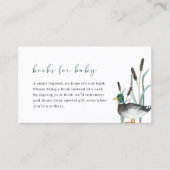Mallard Duck Baby shower Boeken voor Baby Kaart Visitekaartje (Voorkant)