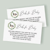 Mallard Duck Baby shower Books for Baby Cards Informatiekaartje