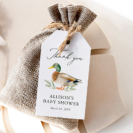 Mallard Duck Baby shower Cadeaulabel