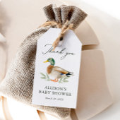 Mallard Duck Baby shower Cadeaulabel