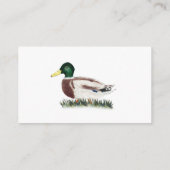 Mallard Duck Baby Shower Diaper Raffle Ticket  Informatiekaartje (Achterkant)