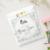 Mallard Duck Baby Shower Gender Neutral Green Bedankzakje (Gezegeld)