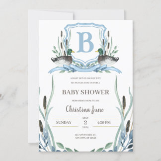 Mallard Duck Baby shower Invitation Kaart
