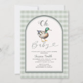 Mallard Duck Baby shower Kaart (Voorkant)