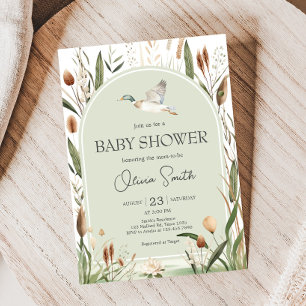 Mallard Duck Baby shower Kaart