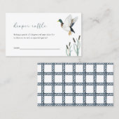 Mallard Duck Baby shower Luier Raffle Kaart Visitekaartje (Voorkant / Achterkant)