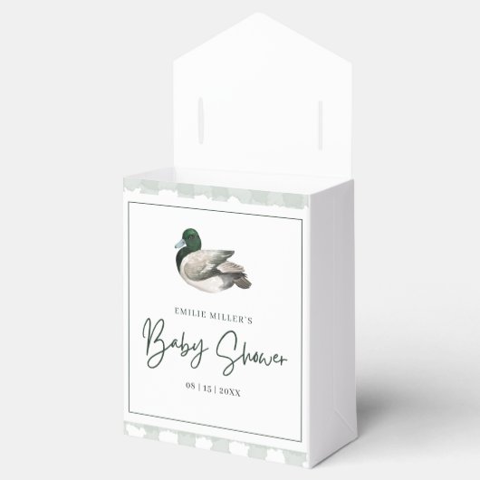 Mallard Duck Baby Shower Party Gender Neutral Baby Bedankdoosjes (Geopend)