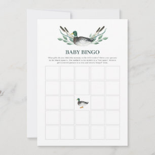Mallard Duck Baby shower Spel Baby Bingo Spel