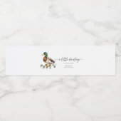 Mallard Duck Baby shower Waterfles Etiket (Enkel label)