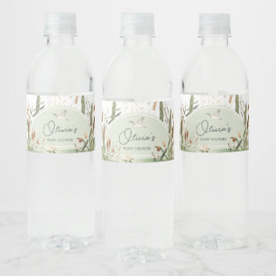 Mallard Duck Baby shower Waterfles Etiket