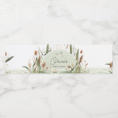 Mallard Duck Baby shower Waterfles Etiket (Enkel label)