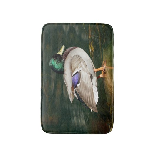 Mallard Duck Bath Mat (Voorkant Verticaal)