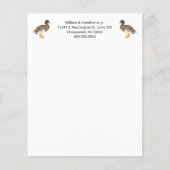 Mallard Duck Bird Natuur Animals Waterfowl Mannen (Voorkant)