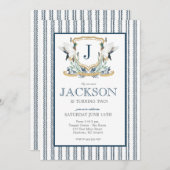 Mallard Duck Birthday Invitation, Southern Mallard Kaart (Voorkant / Achterkant)