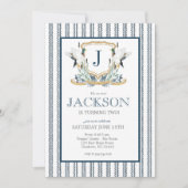 Mallard Duck Birthday Invitation, Southern Man Kaart (Voorkant)