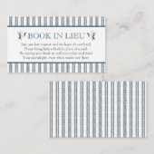 Mallard Duck Book in Lieu baby shower Insert Informatiekaartje (Voorkant / Achterkant)