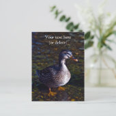 Mallard Duck Briefkaart (Staand voorkant)