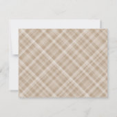 Mallard Duck Brown Preppy Plaid Baby Boy Note Kaar Notitiekaartje (Achterkant)