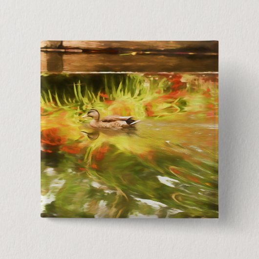 Mallard Duck Button (Voorkant)