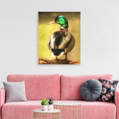 Mallard Duck Canvas Afdruk (Insitu (Woonkamer))