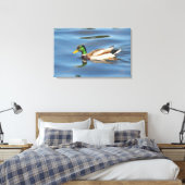 Mallard Duck Canvas Afdruk (Insitu (Slaapkamer))