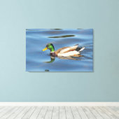 Mallard Duck Canvas Afdruk (Insitu (Houten vloer))
