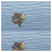 Mallard Duck Couple Fabric Stof (Close Up)