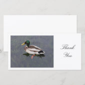 Mallard Duck - Dank je Bedankkaart (Voorkant / Achterkant)