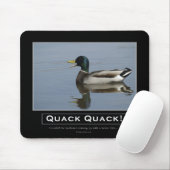 Mallard Duck Demotivationele cadeaus Muismat (Met muis)