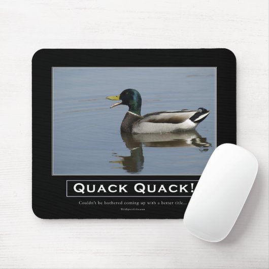 Mallard Duck Demotivationele cadeaus Muismat (Met muis)