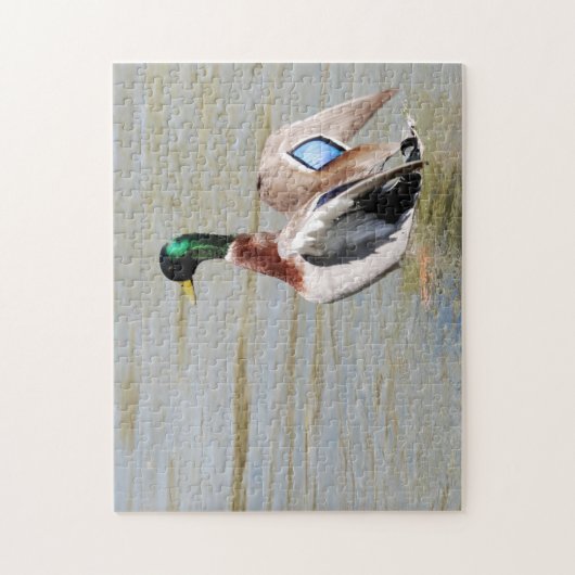 Mallard Duck Diamond Legpuzzel (Verticaal)