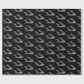 Mallard Duck die over water vliegt Cadeaupapier (Vlak)