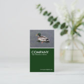 Mallard Duck - Donkergroen Visitekaartje (Staand voorkant)