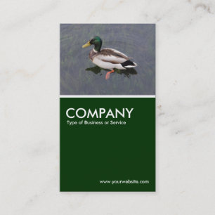 Mallard Duck - Donkergroen Visitekaartje