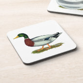 Mallard Duck Drake Bier Onderzetter (Linkerzijde)