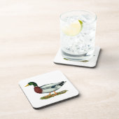Mallard Duck Drake Bier Onderzetter (Rechterzijde)