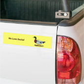 Mallard Duck Drake Bumpersticker (Op Truck)