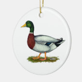 Mallard Duck Drake Keramisch Ornament (Links)