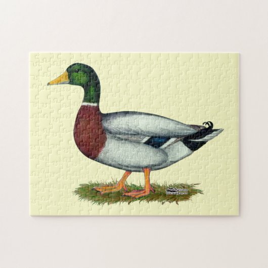 Mallard Duck Drake Legpuzzel (Horizontaal)