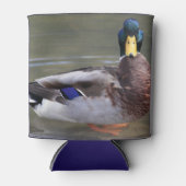 Mallard Duck Drake Water Foto Blikjeskoeler (Voorkant)