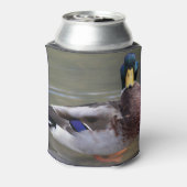 Mallard Duck Drake Water Foto Blikjeskoeler (Blikje Achterkant)