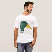 Mallard Duck (Drake), Waterverf T-shirt (Voorkant volledig)